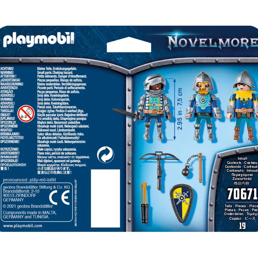 Playmobil 3 Chevaliers Novelmore Novelmore 70671^ Les Pirates, Chevaliers, Cowboys Et Indiens