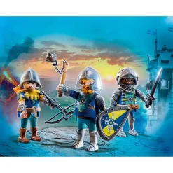 Playmobil 3 Chevaliers Novelmore Novelmore 70671^ Les Pirates, Chevaliers, Cowboys Et Indiens