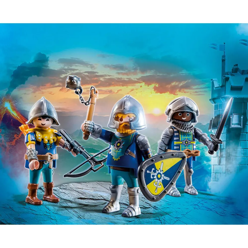 Playmobil 3 Chevaliers Novelmore Novelmore 70671^ Les Pirates, Chevaliers, Cowboys Et Indiens