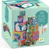 Djeco 10 Cubes animaux sauvages^ Jouets À Encastrer Et À Empiler