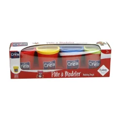 CREA & CIE 4 pots de pâte à modeler couleurs primaires^ Modelage Et Moulage