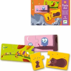 Djeco 12 Puzzles Carton Maman Bébé^Enfant Puzzles Bébés Et Enfants