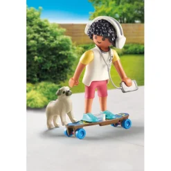 Playmobil Adolescent avec chien My Life 71612^ Le Sport, Les Loisirs Et Les Vacances