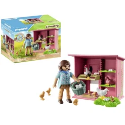 Playmobil Agricultrice et poulailler Country 71308^ La Ferme Et L'Univers Agricole