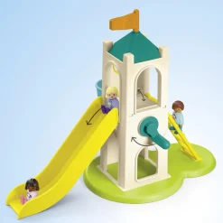 Playmobil Aire de jeu avec toboggan géant Junior 71703^ La Ville, La Police Et Les Secours