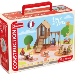 Jeujura Aire de jeux 70 pièces^ Jeux De Construction En Bois