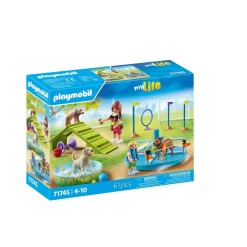 Playmobil Aire de jeux pour chiens et personnages My Life 71745^ Les Animaux