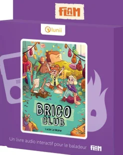 LUNII Albums Flam - Livre audio Le Bricoclub^ Karaoké, Lecteurs Cd Et Mp3 Et Casques