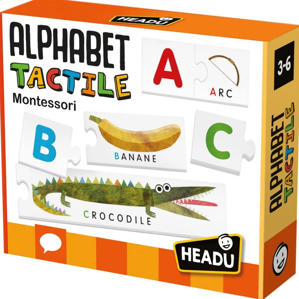 Headu Alphabet tactile Montessori^ Apprentissage Des Lettres Et Écritures
