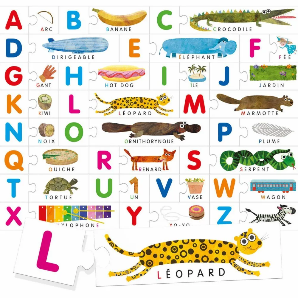 Headu Alphabet tactile Montessori^ Apprentissage Des Lettres Et Écritures