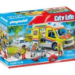 Varta Ambulance avec effets lumineux Playmobil City Life 71202^ La Ville, La Police Et Les Secours