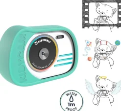 KIDYWOLF Appareil photo étanche turquoise Kidicam^ Appareils Photos Et Vidéo