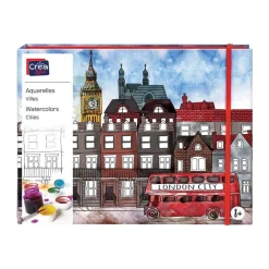 CREA & CIE Aquarelle jolies villes^ Peinture