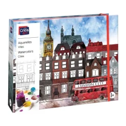CREA & CIE Aquarelle jolies villes^ Peinture