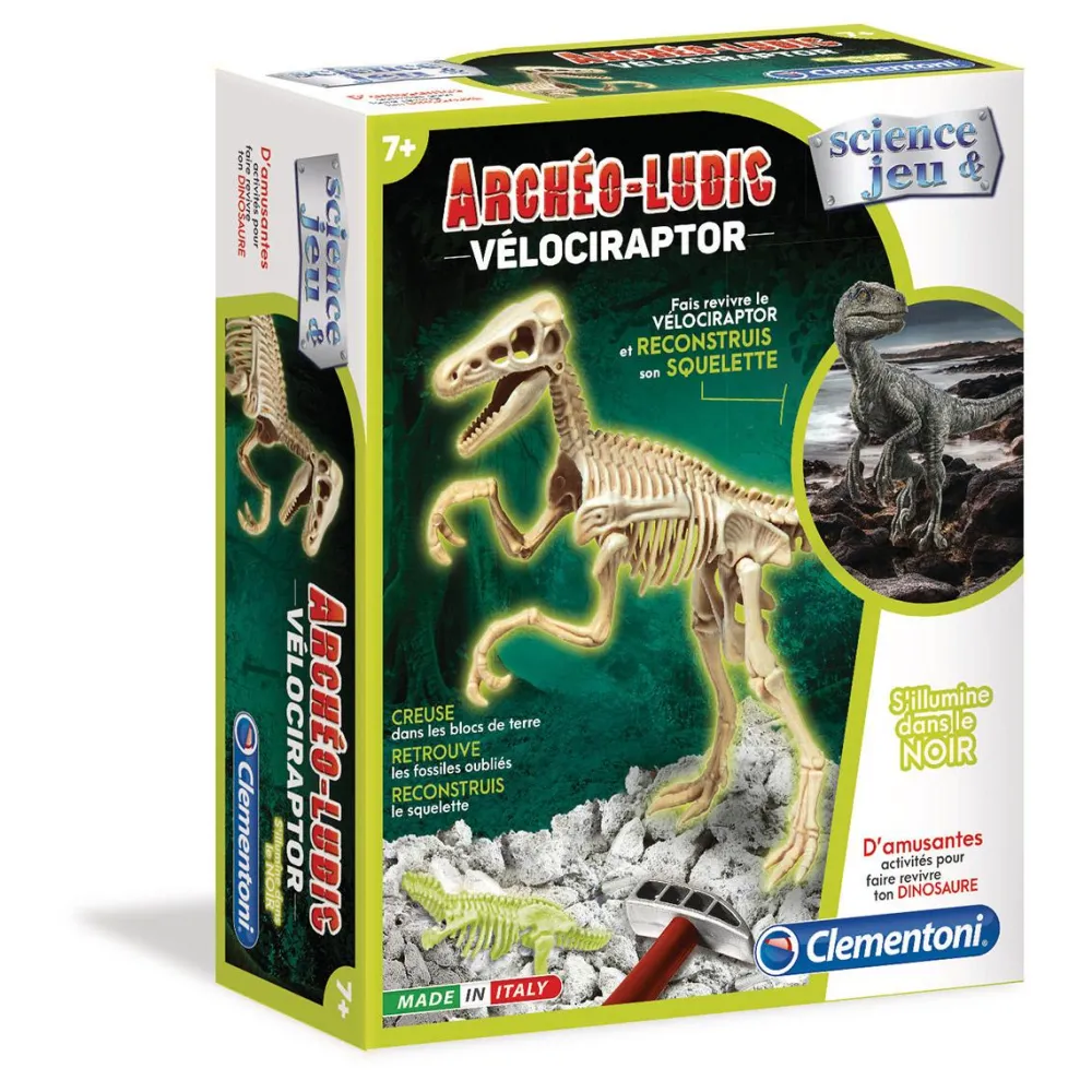 Clementoni Archéo Ludic Vélociraptor^ Botanique Et Géologie