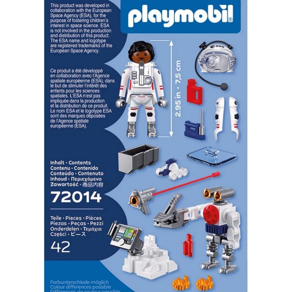 Playmobil Astronaute de l'ESA avec robot - 72014^ Les Monstres, Les Robots Et La Science-Fiction