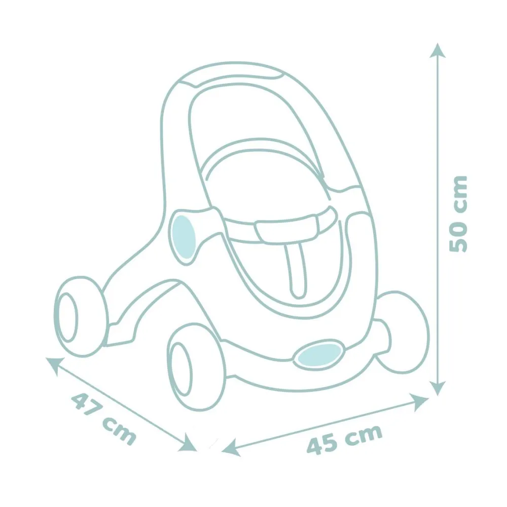 Smoby Baby Walker 3 en 1 et poupon Little^ Poussettes, Landaus Et Couffins