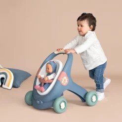 Smoby Baby Walker 3 en 1 et poupon Little^ Poussettes, Landaus Et Couffins