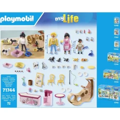 Playmobil Bar à chats avec 6 chats et personnages My Life 71744^ Les Animaux
