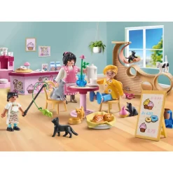 Playmobil Bar à chats avec 6 chats et personnages My Life 71744^ Les Animaux