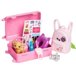 Mattel Barbie - Coffret poupée Malibu en Voyage^ Poupées Mannequins