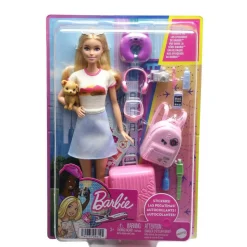 Mattel Barbie - Coffret poupée Malibu en Voyage^ Poupées Mannequins