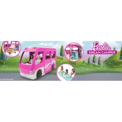 Mattel Barbie - Mega Camping Car Transformable^ Poupées Mannequins|Camions Et Bus