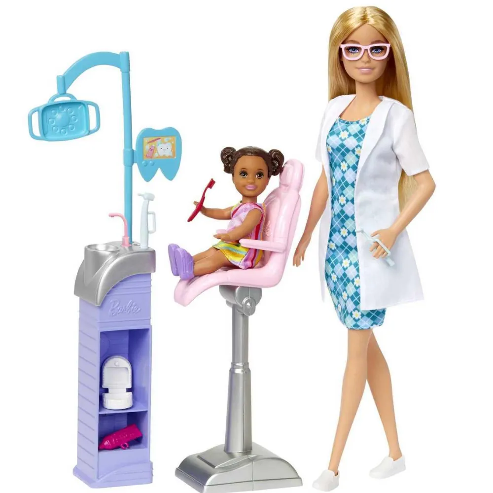 Mattel Barbie cabinet dentaire^ Poupées Mannequins