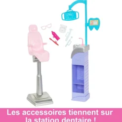 Mattel Barbie cabinet dentaire^ Poupées Mannequins
