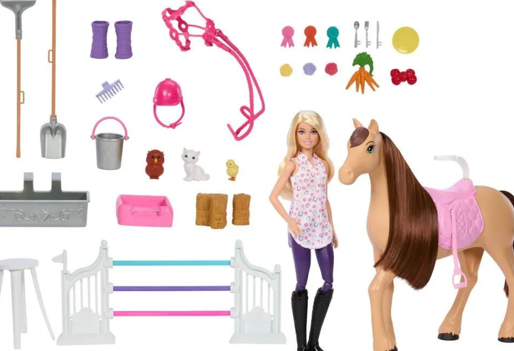 Mattel Barbie Ecurie de rêve avec accessoires^ Poupées Mannequins