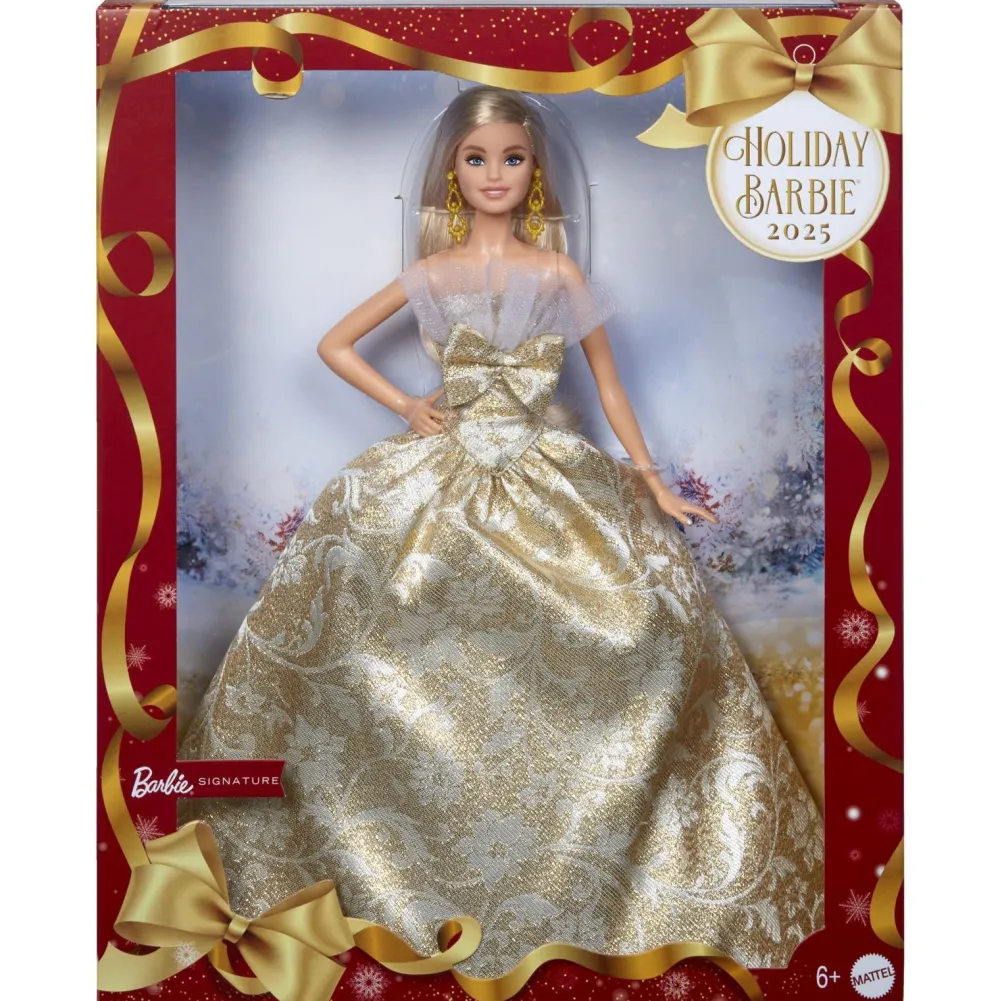 Mattel Barbie Joyeux Noël 2025 Blonde^ Poupées Mannequins