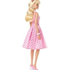Mattel Barbie le film : Poupée Barbie en robe vichy rose^ Poupées Mannequins