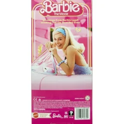 Mattel Barbie le film : Poupée Barbie en robe vichy rose^ Poupées Mannequins