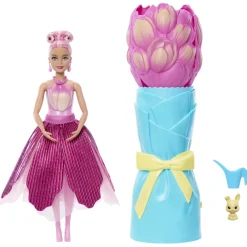 Mattel Barbie Petale Pop Surprise Tulipe Rose^ Poupées Mannequins