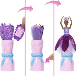 Mattel Barbie Petale Pop Surprise Marguerite Mauve^ Poupées Mannequins