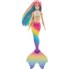 Mattel Barbie sirène magique arc-en-ciel^ Poupées Mannequins