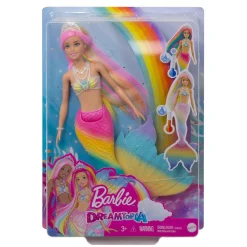 Mattel Barbie sirène magique arc-en-ciel^ Poupées Mannequins