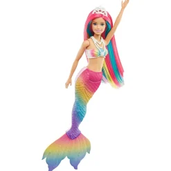 Mattel Barbie sirène magique arc-en-ciel^ Poupées Mannequins