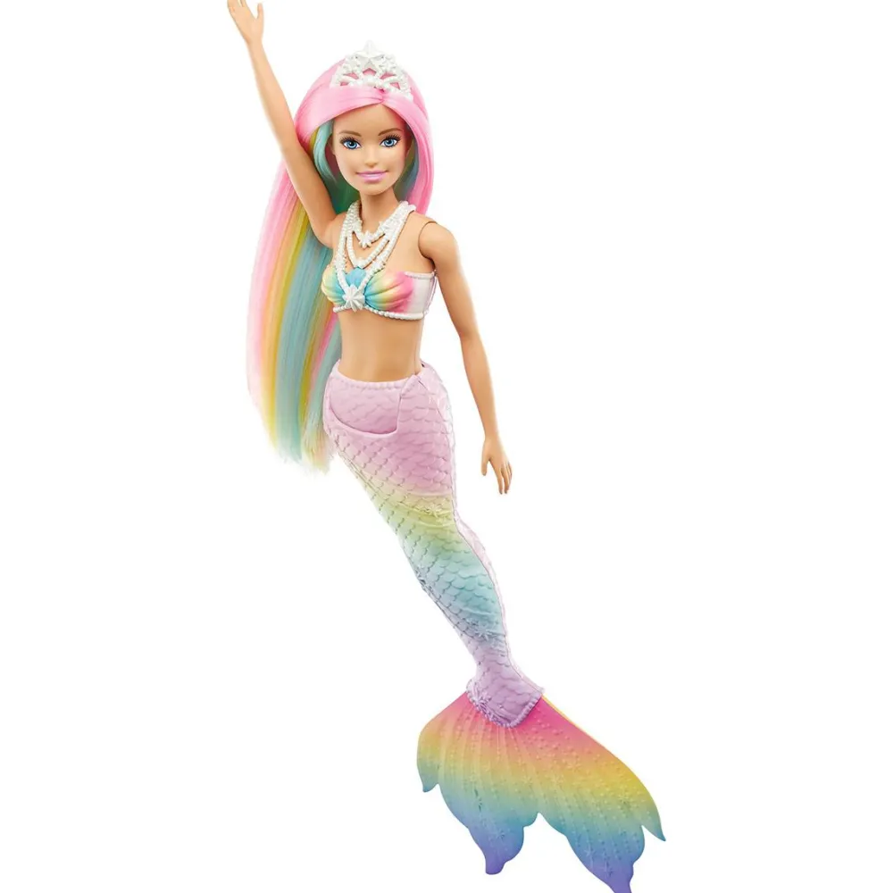 Mattel Barbie sirène magique arc-en-ciel^ Poupées Mannequins