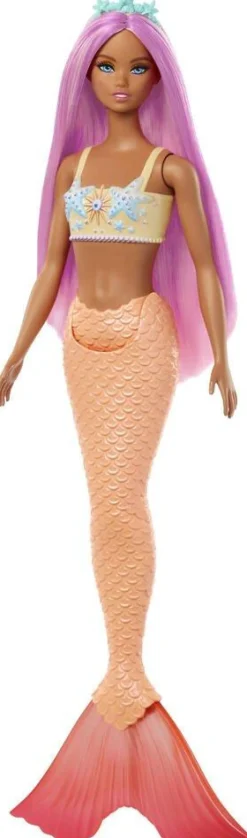Mattel Barbie Sirène Rose^ Poupées Mannequins