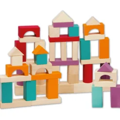 Okou00efa Baril Blocs de construction 100 pièces^ Jeux De Construction En Bois