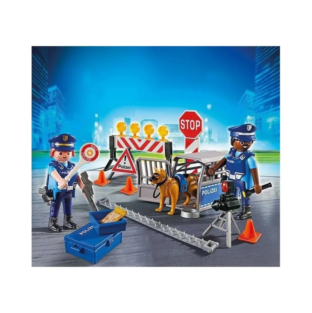Playmobil Barrage de police - City Action 6878^ La Ville, La Police Et Les Secours