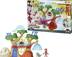 Hasbro Base forestière Dino-Webs Spidey et ses Amis Extraordinaires^ Les Figurines Interactives Et À Fonction