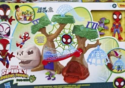 Hasbro Base forestière Dino-Webs Spidey et ses Amis Extraordinaires^ Les Figurines Interactives Et À Fonction