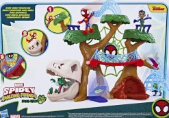 Hasbro Base forestière Dino-Webs Spidey et ses Amis Extraordinaires^ Les Figurines Interactives Et À Fonction