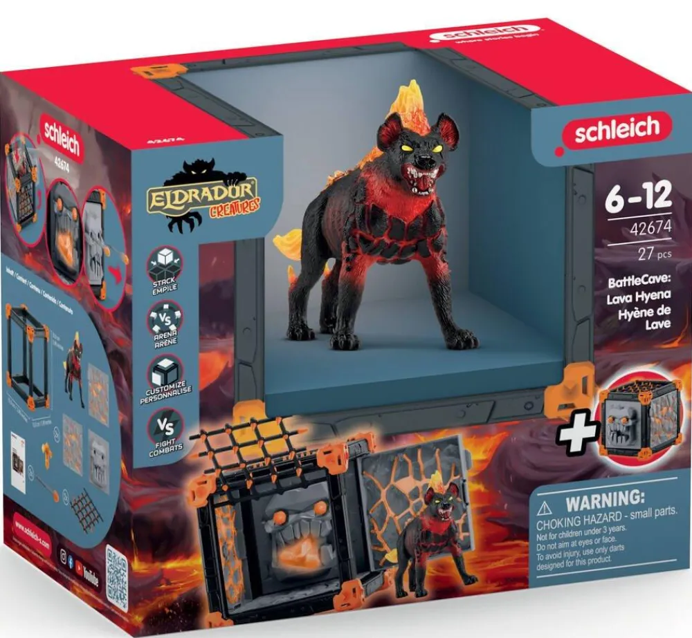 Schleich Battlecave hyène de lave - Eldrador^ Les Monstres, Les Robots Et La Science-Fiction
