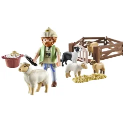 Playmobil Berger avec moutons Country 71444^ La Ferme Et L'Univers Agricole