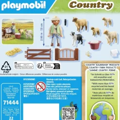 Playmobil Berger avec moutons Country 71444^ La Ferme Et L'Univers Agricole