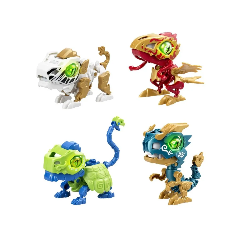 Silverlit Biopod Guardians of the East - Pack de 4 dinosaures à construire^ Les Animaux|Les Dinosaures Et La Préhistoire