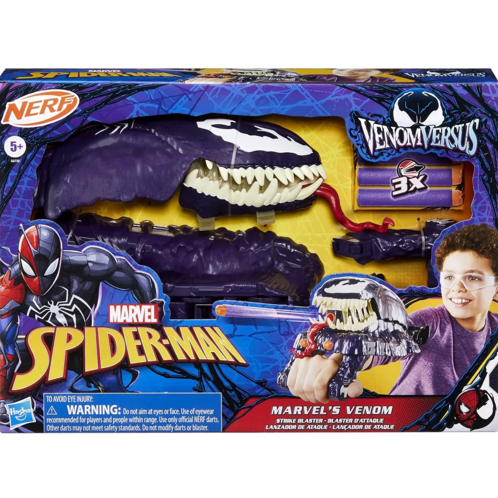 Nerf Blaster d'attaque Spider-Man VenomVersus^ Jeux De Tir Et Pistolets